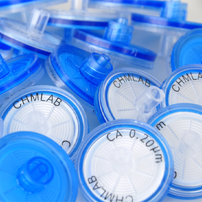 PTFE syringe filter. 0,2µm 50mm STERILE. 10 u/box